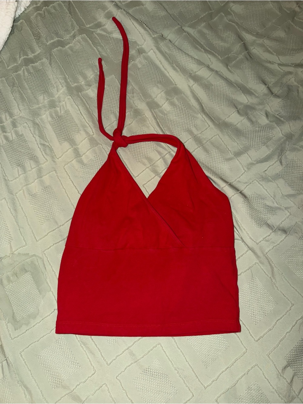 Women’s Red Halter Crop Top